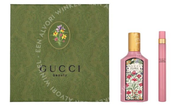 Gucci Flora Gorgeous Gardenia Giftset 60ml Edp Spray 50ml/Travel Spray 10ml