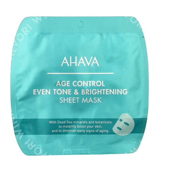 Ahava T.T.S. Age Control Even Tone & Bright. Sheet Mask 17g - Afbeelding 2