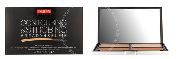 Pupa Contouring & Strobing Powder Palette 17,5g #002 Medium Skin