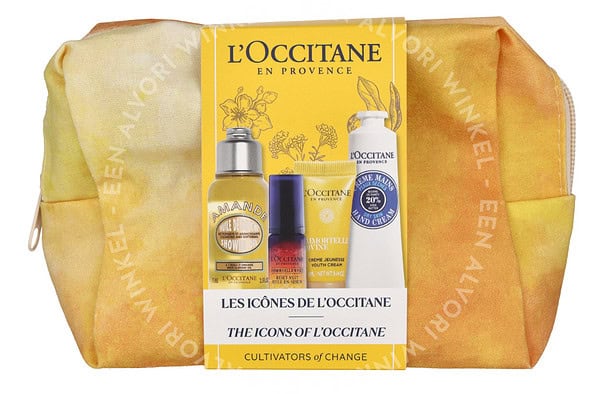 L'Occitane Iconics L'Occitane Set 114ml Immortelle Nuit Huile-en-Serum 5ml/Immortelle Divine Cream 4ml/Almond Shower Oil 75ml/Shea Butter Dry Skin Hand Cream 30ml - Afbeelding 3