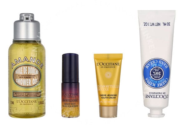 L'Occitane Iconics L'Occitane Set 114ml Immortelle Nuit Huile-en-Serum 5ml/Immortelle Divine Cream 4ml/Almond Shower Oil 75ml/Shea Butter Dry Skin Hand Cream 30ml - Afbeelding 2