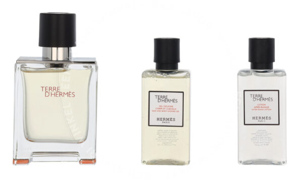 Hermes Terre D'Hermes Giftset 130ml Edt Spray 50ml/Shower Gel 40ml/Body Lotion 40ml - Afbeelding 2