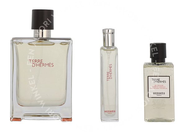 Hermes Terre D'Hermes Giftset 155ml Edt Spray 100ml/Edt Spray 15ml/Shower Gel 40ml - Afbeelding 2