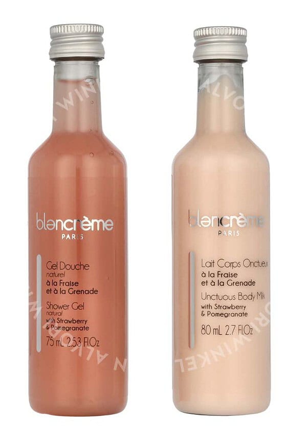 Blancreme Shower Gel + Creamy Body Milk Duo 160ml 2x80ml - Strawberry & Pomegranate