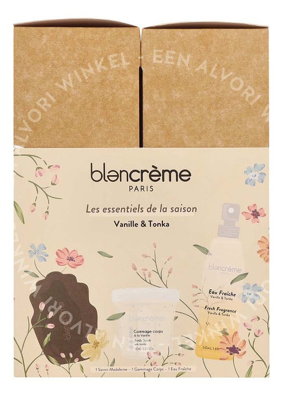 Blancreme Body Essentials Trio Set 160ml Vanilla Fresh Water 50ml/Vanilla Scrub 40ml/Vanilla Soap 70gr - Afbeelding 3