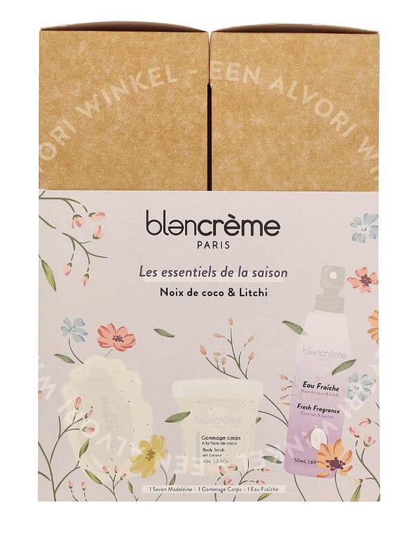 Blancreme Season Essentials Set - Coconut & Lychee 160ml Fresh Fragrance 50ml/Soap 70gr/Body Scrub 40ml - Afbeelding 3