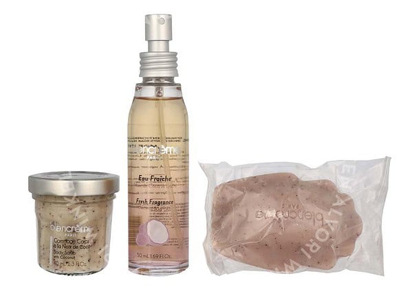 Blancreme Season Essentials Set - Coconut & Lychee 160ml Fresh Fragrance 50ml/Soap 70gr/Body Scrub 40ml - Afbeelding 2