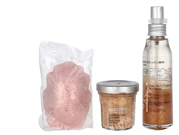 Blancreme Season Essentials Set - Peach & Apricot 160ml Dry Oil 50ml/Soap 70gr/Body Scrub 40ml - Afbeelding 2