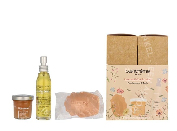 Blancreme Body Essentials Trio Set 160ml Dry Oil 50ml/Grapefruit Scrub 40ml/Grapefruit Soap 70gr