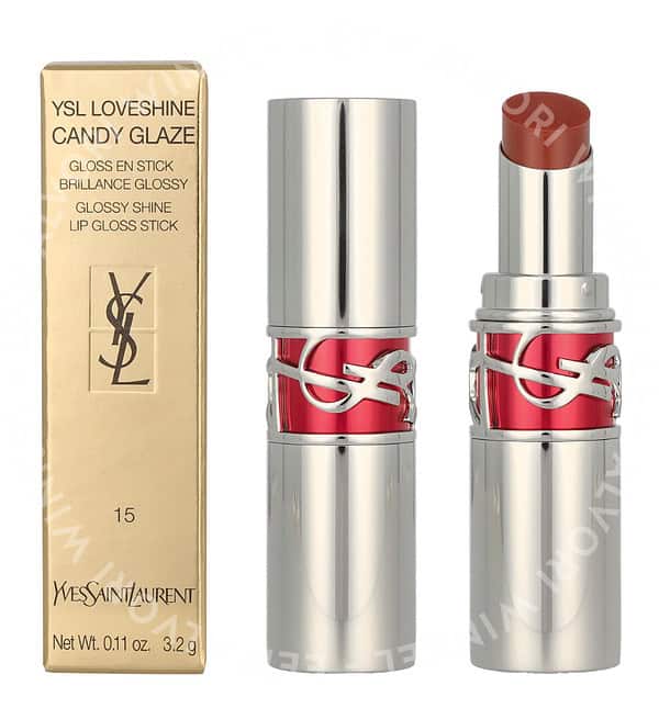 YSL Loveshine Candy Glaze Lipstick 3,2g #15 Showcasing Nude