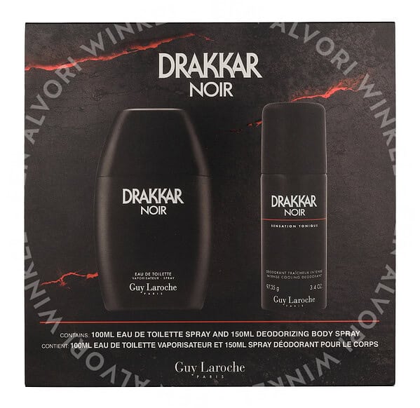 Guy Laroche Drakkar Noir Giftset 250ml Edt Spray 100ml/Deo Spray 150ml - Afbeelding 3