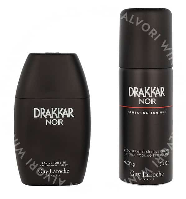 Guy Laroche Drakkar Noir Giftset 250ml Edt Spray 100ml/Deo Spray 150ml - Afbeelding 2