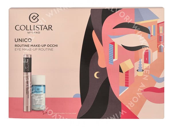 Collistar Mascara Volume Unico Set 48ml Unico Mascara Black 13ml/Make Up Removing Solution 35ml/Bag - Afbeelding 3