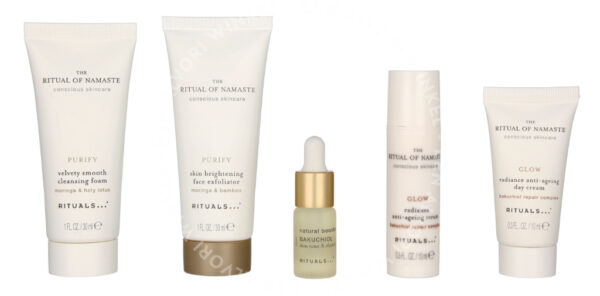 Rituals Namaste Set 84ml Cleansing Foam 30ml/Exfoliator 30ml/Booster 4ml/Serum 10ml/Day Cream 10ml - Afbeelding 2