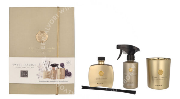 Rituals Private Collection Sweet Jasmine Giftset 710ml Remark: 1x Mini Fragrance Sticks 100ml/1x Home Perfume 250ml, 1x Scented Candle 360g, 1x Mini Fragrance Stick