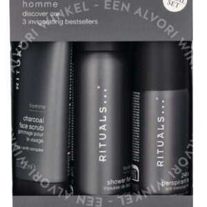 Rituals Homme Trial Set 170ml Shower Foam 50ml/24h Anti-Perspirant Spray 50ml/Charcoal Face Scrub 70ml