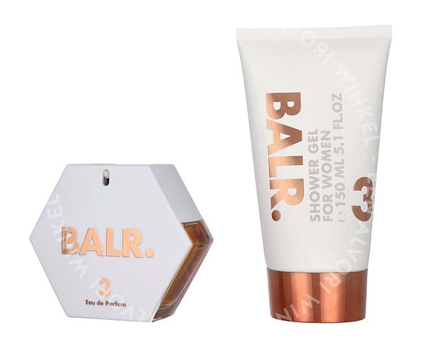 BALR. 3 FOR WOMEN Giftset 200ml Edp Spray 50 ml/Shower Gel 150ml - Afbeelding 2