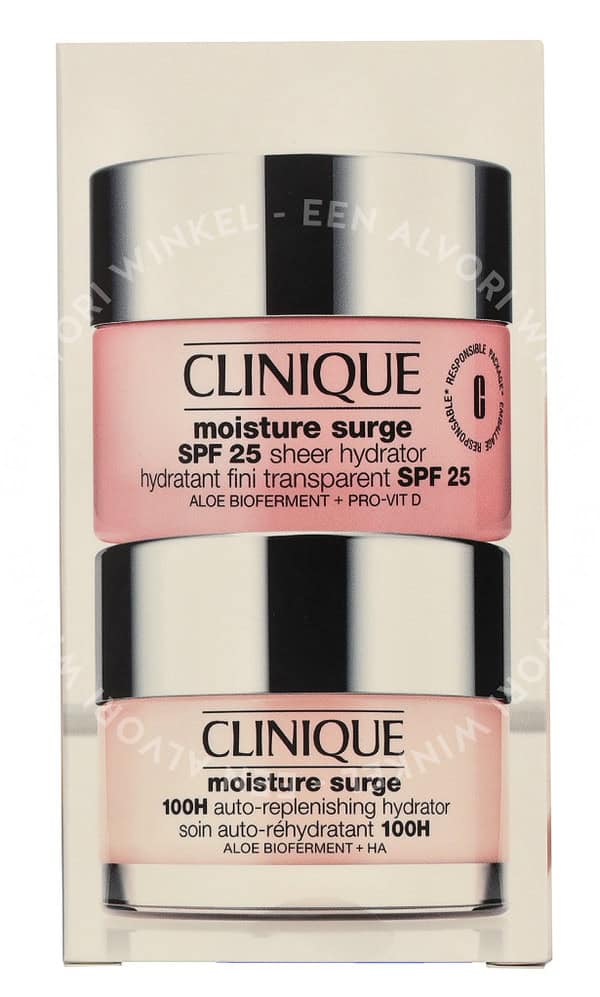 Clinique Moisture Surge Facial Care Set 100ml Moisture Surge SPF25 Sheer Hydrator 50ml/Moisture Surge 100H Auto-replenishing Hydrator 50ml - Afbeelding 3