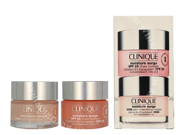 Clinique Moisture Surge Facial Care Set 100ml Moisture Surge SPF25 Sheer Hydrator 50ml/Moisture Surge 100H Auto-replenishing Hydrator 50ml