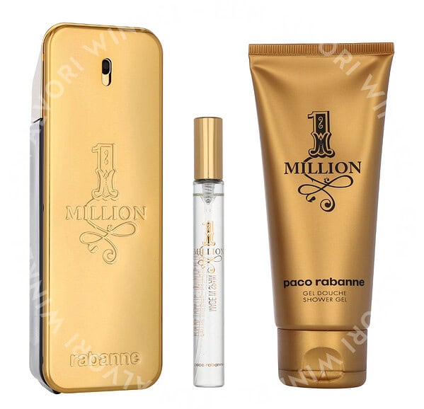 Paco Rabanne 1 Million Giftset 210ml Edt Spray 100ml/Shower Gel 100ml/Travel Spray 10ml - Afbeelding 2