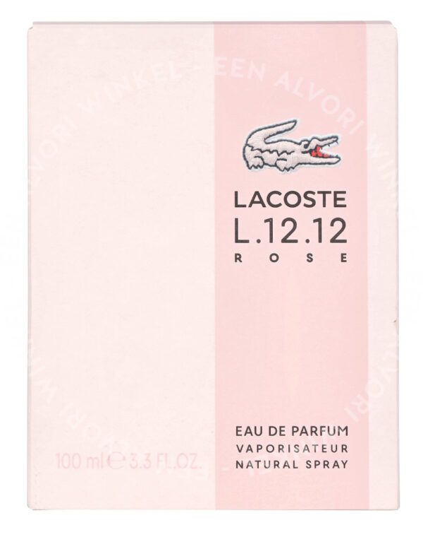 Lacoste L.12.12 Rose Edp Spray 100ml - Afbeelding 3