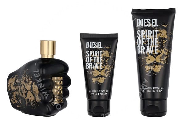 Diesel Spirit Of The Brave Pour Homme Giftset 275ml Edt Spray 125ml/Shower Gel 100ml/Shower Gel 50ml - Afbeelding 2