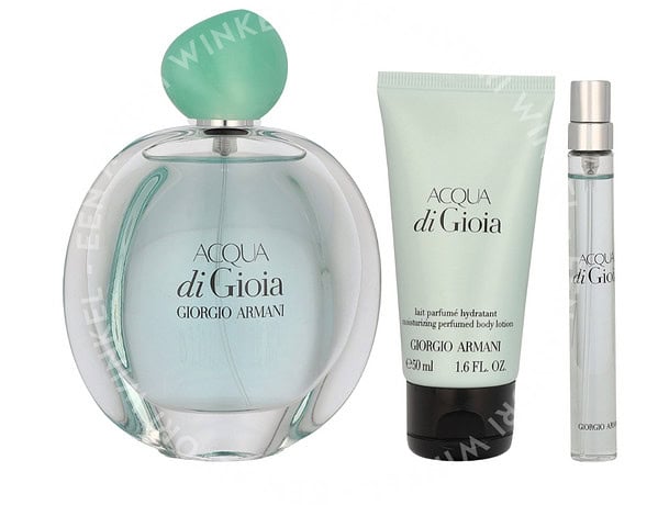 Armani Acqua Di Gioia Giftset 160ml Edp Spray 100ml/Edp Spray 10ml/Body Lotion 50ml - Afbeelding 2