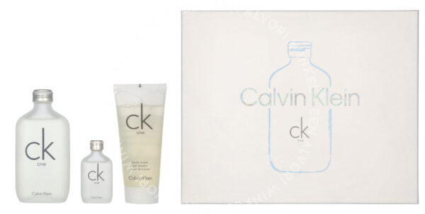 Calvin Klein CK One Giftset 215ml Edt 100ml/Body Wash 100ml/Edt 15ml