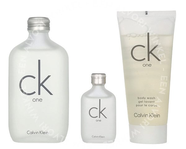 Calvin Klein CK One Giftset 215ml Edt 100ml/Body Wash 100ml/Edt 15ml - Afbeelding 2