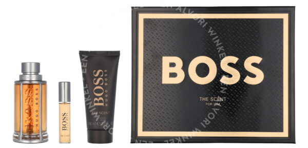 Hugo Boss The Scent Giftset 210ml Edt Spray 100ml/Edt Mini Spray 10ml/Shower Gel 100ml