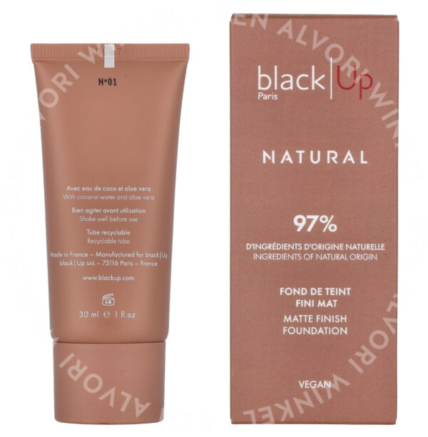 Black Up Mat Finish Foundation 30ml #01