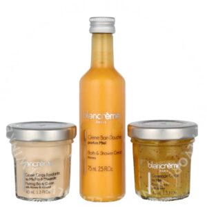 Blancreme Bath & Body Essentials Set 155ml Body Soap 75ml/Body Cream 40ml/Body Scrub 40ml - Honey