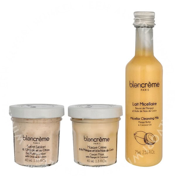 Blancreme Body Essentials Trio Set 160ml Micellar Cleansing Milk 80ml/Scrub 40ml/Mask 40ml - Afbeelding 2