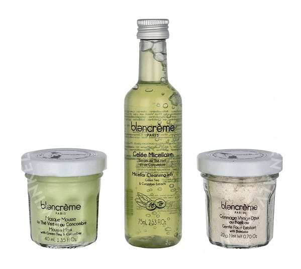 Blancreme Body Essentials Trio Set 140ml Skin Gel 80ml/Scrub 20gr/Mask 40ml - Afbeelding 2