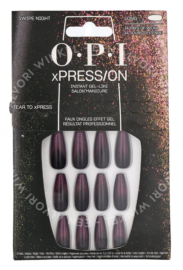 OPI Xpress/On Nail Art 30stuk Swipe Night - Afbeelding 2