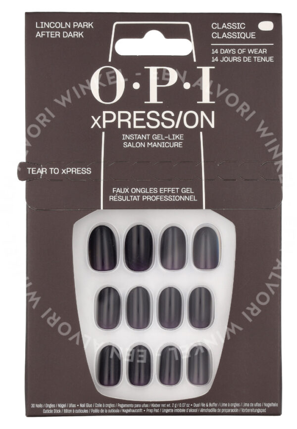 OPI Xpress/On Nail Art 30stuk Lincoln Park After Dark - Afbeelding 2