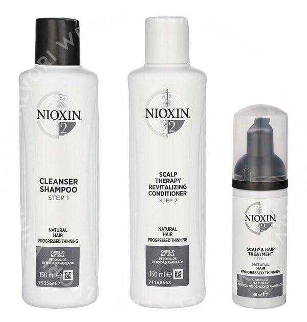 Nioxin System 2 Trial Kit 340ml Cleanser 150ml/Scalp Revitaliser Conditioner 150ml/Scalp Treatment 40ml - Afbeelding 2