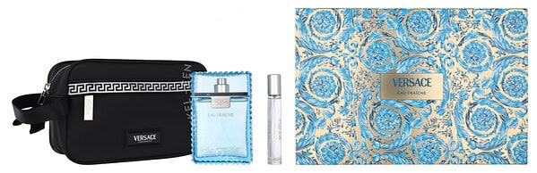 Versace Man Eau Fraiche Giftset 110ml Edt Spray 100ml/Edt Spray 10ml/Toiletbag