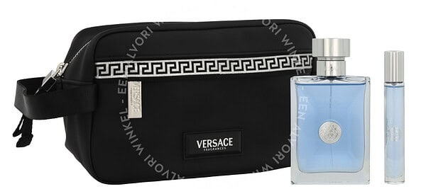 Versace Pour Homme Giftset 110ml Edt Spray 100ml/Edt Spray 10ml/Toiletbag - Afbeelding 2