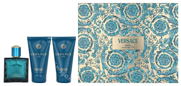 Versace Eros Pour Homme Giftset 150ml Edt Spray 50ml/After Shave Balm 50ml/Shower Gel 50ml