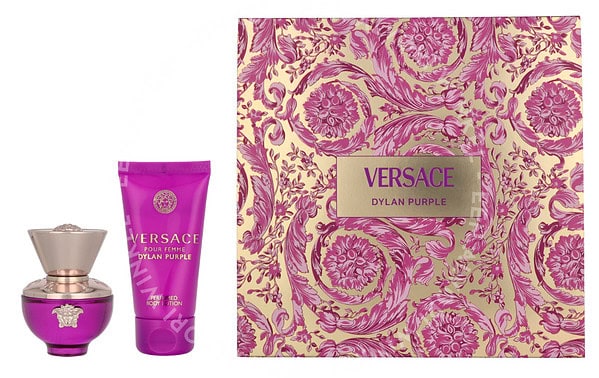 Versace Dylan Purple Pour Femme Giftset 80ml Edp Spray 30ml/Body Lotion 50ml