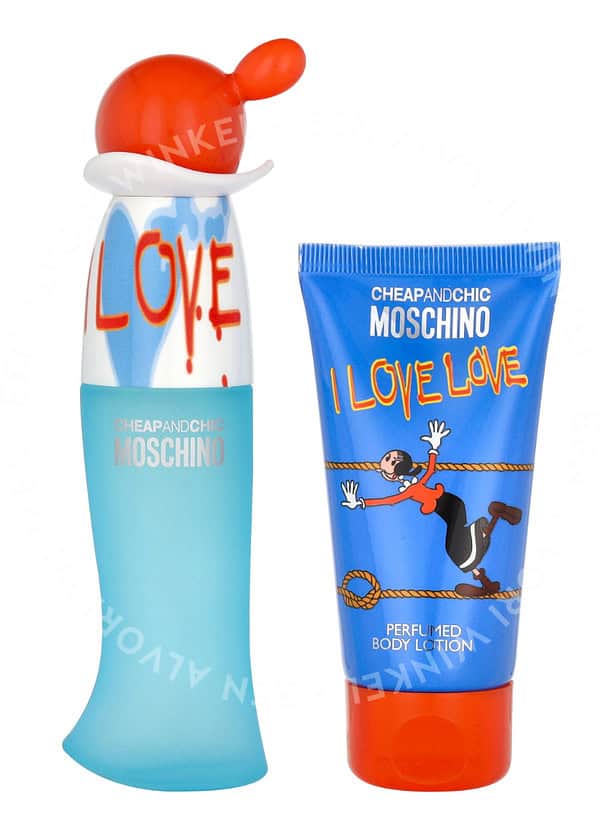 Moschino Cheap & Chic I Love Love Giftset 80ml Edt Spray 30ml/Body Lotion 50ml - Afbeelding 2