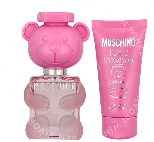 Moschino Toy 2 Bubble Gum Giftset 80ml Edt Spray 30ml/Body Lotion 50ml - Afbeelding 2