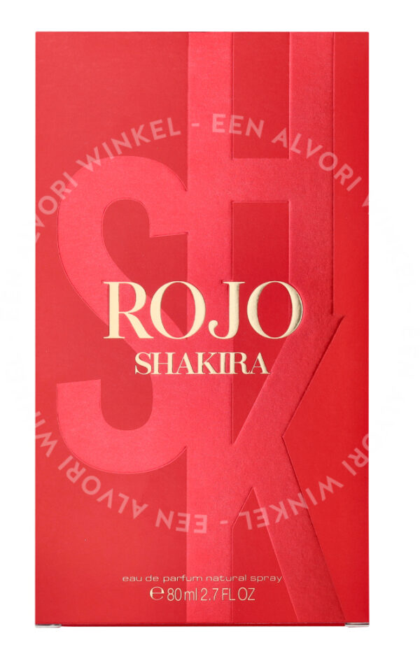 Shakira Rojo Edp Spray 80ml - Afbeelding 3