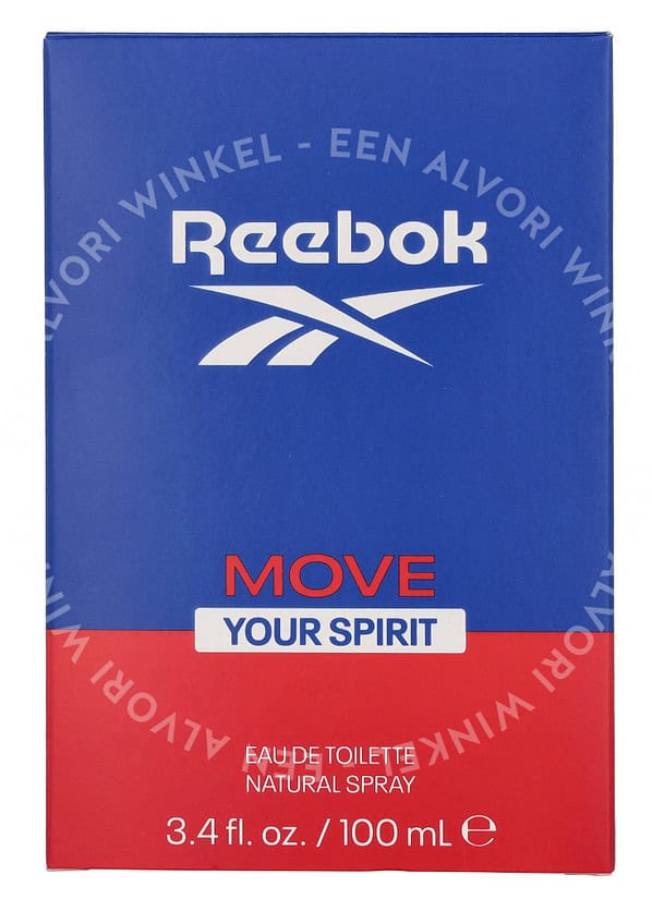 Reebok Move Your Spirit Men Edt  Natural Spray 100ml - Afbeelding 3