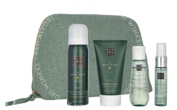 Rituals Jing Giftset 190ml Body Cream 70ml/Dry Oil 50ml/Pillow & Body Mist 20ml/Foaming SG 50ml