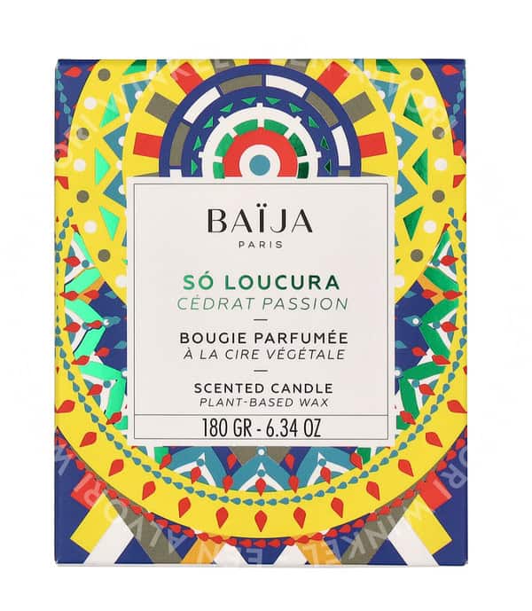 Baija So Loucura Scented Candle Citron Passion Fruit 180g - Afbeelding 3