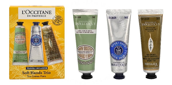L'Occitane Soft Hands Trio Set 90ml Shea Hand Cream 30ml/Almond Hand Cream 30ml/Verbena Hand Cream 30ml