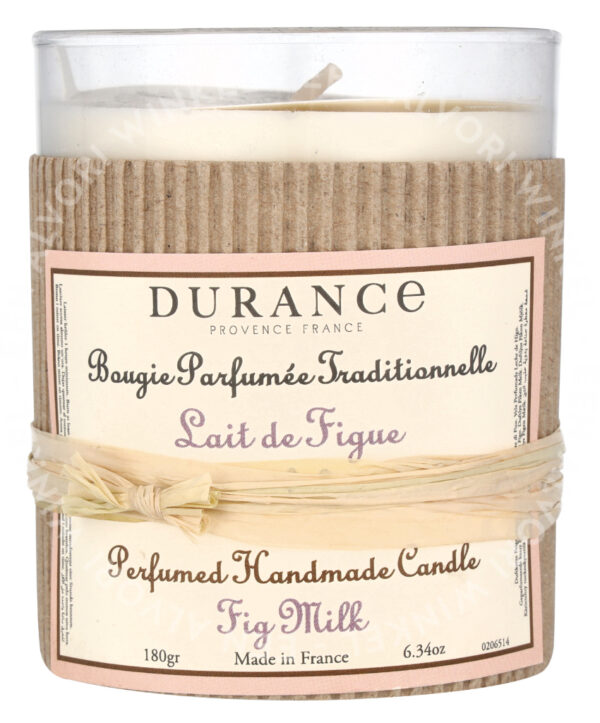 Durance Fig Milk Perfumed Candle 180g - Afbeelding 2