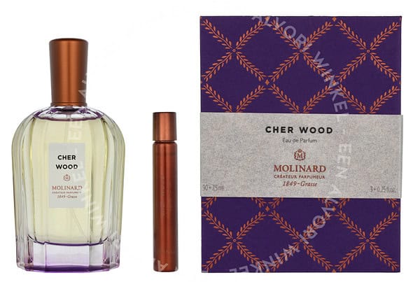 Molinard La Collection Privee Cher Wood Giftset 97,5ml Edp Spray 90ml/Edp Spray 7,5ml